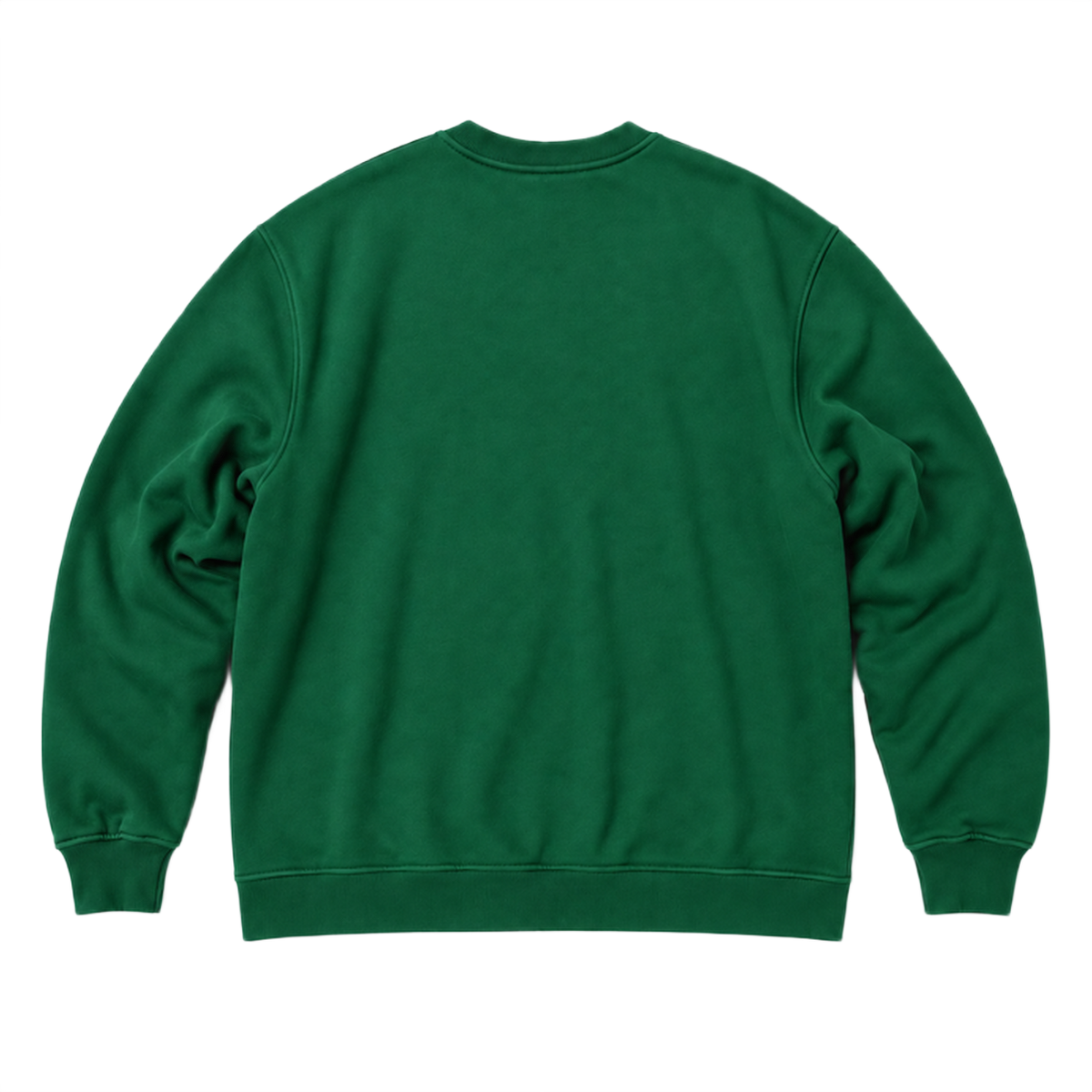 Sweat SCALE coupe oversized, coloris vert fonce, vue de dos