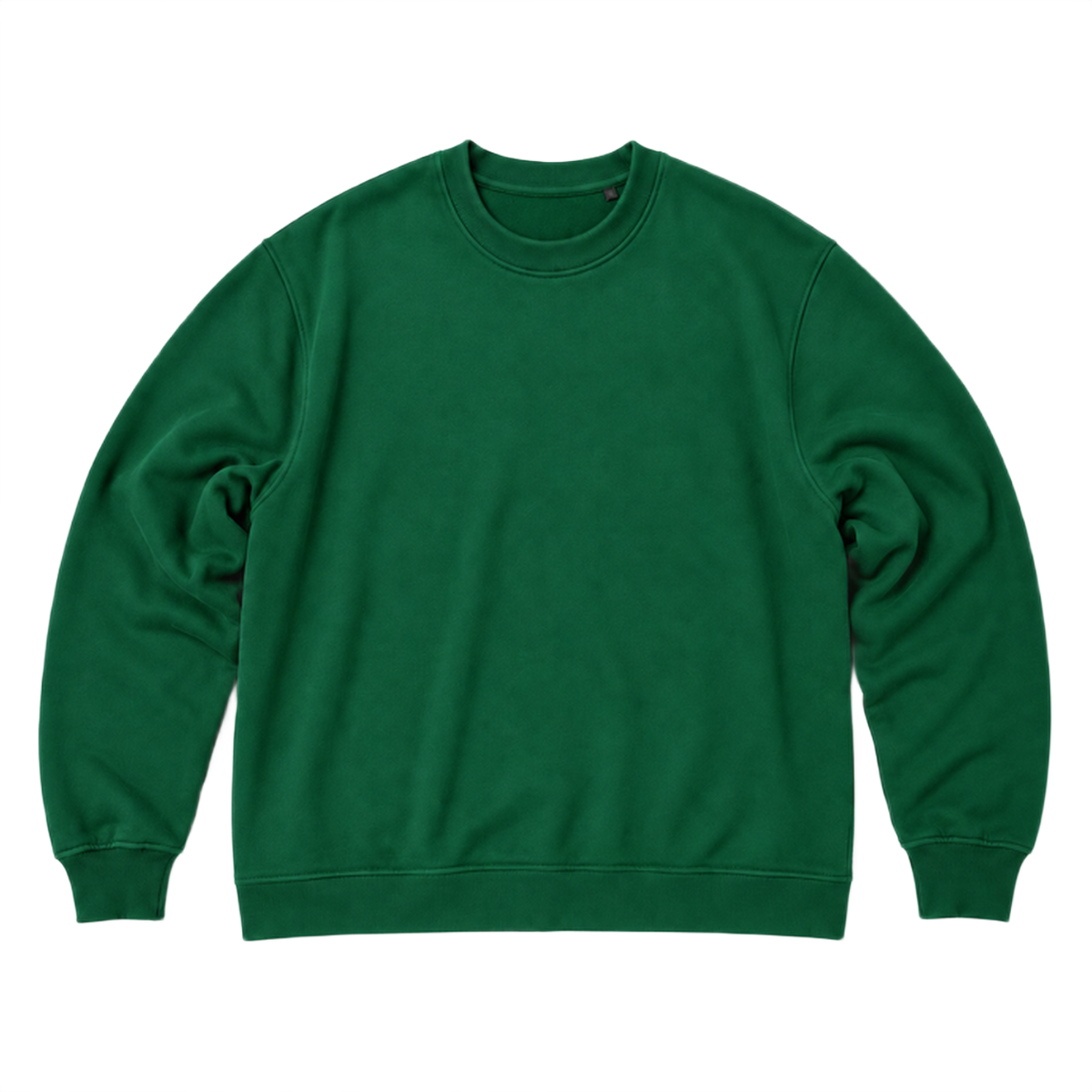 Sweat SCALE coupe oversized, coloris vert fonce, vue de face