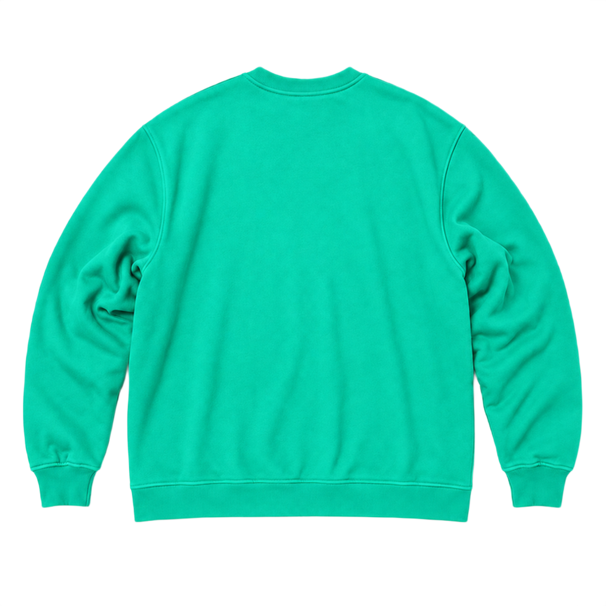 Sweat SCALE coupe oversized, coloris vert, vue de dos