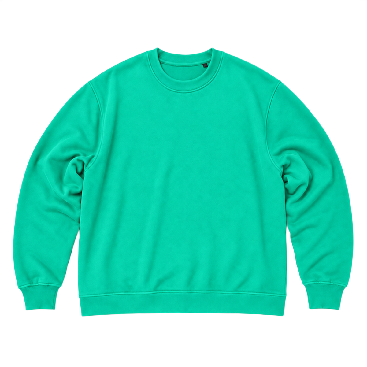 Sweat SCALE coupe oversized, coloris vert, vue de face