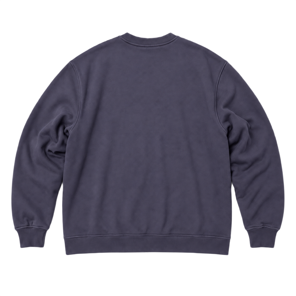Sweat SCALE coupe oversized, coloris violet fonce, vue de dos