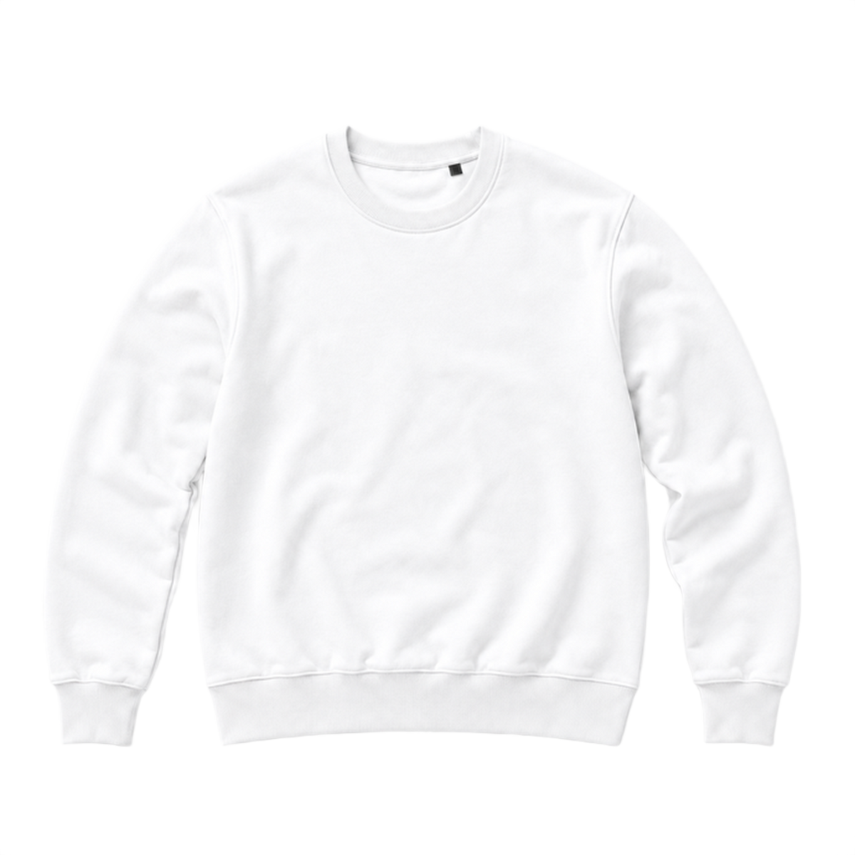 Sweat BASE coupe regular, coloris blanc, vue de face