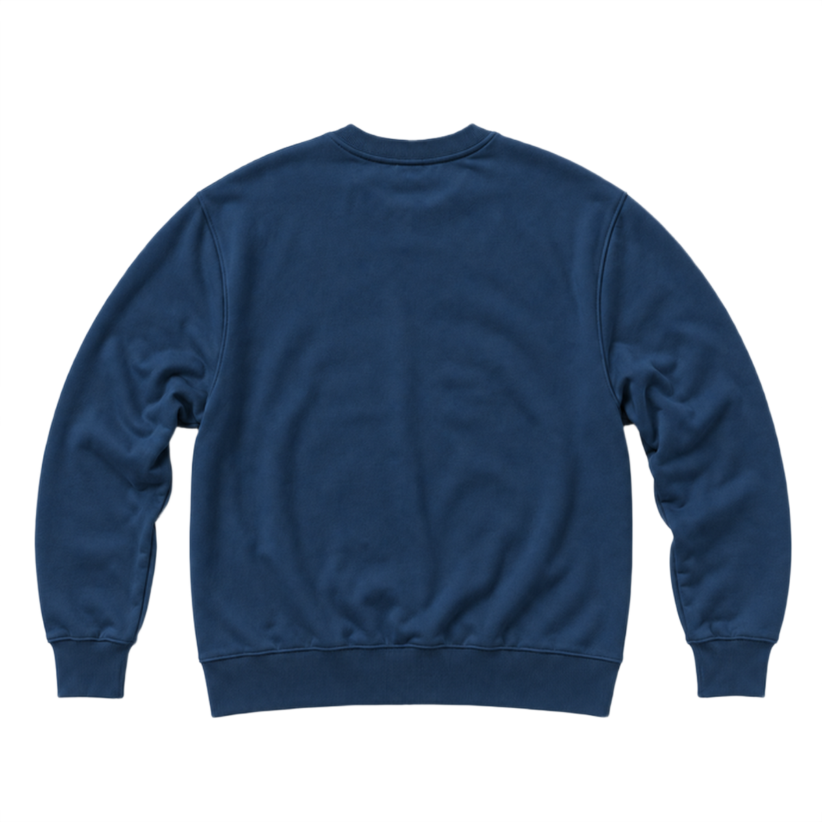 Sweat BASE coupe regular, coloris bleu petrole, vue de dos