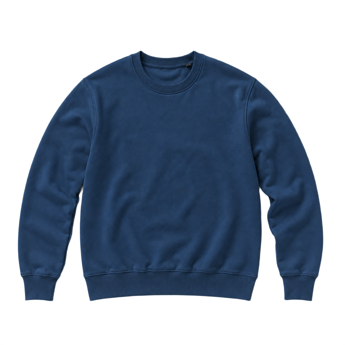 Sweat BASE coupe regular, coloris bleu petrole, vue de face