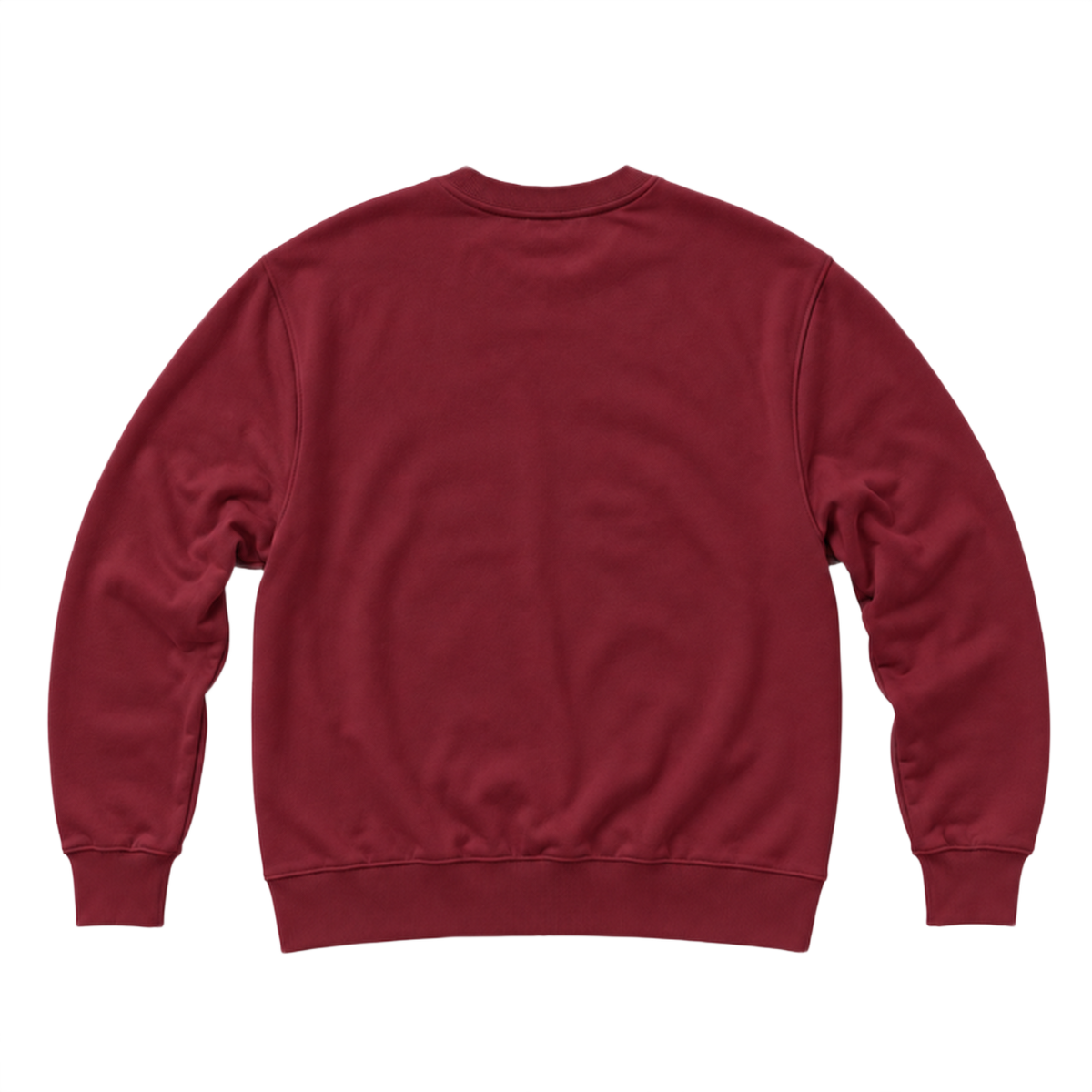 Sweat BASE coupe regular, coloris bordeaux, vue de dos