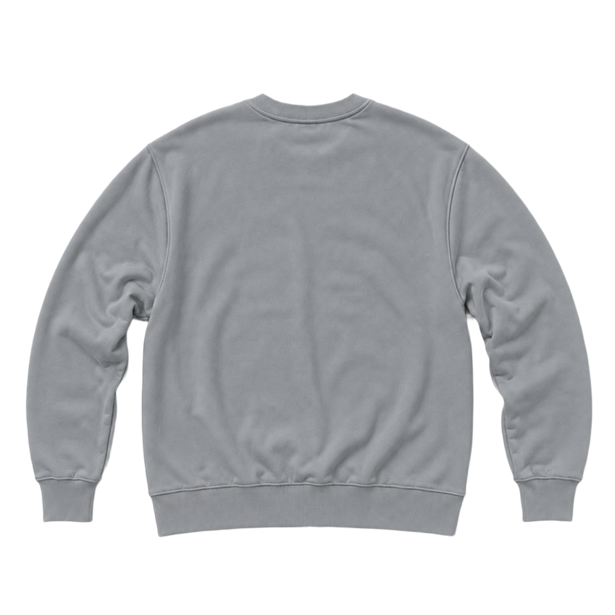 Sweat BASE coupe regular, coloris gris, vue de dos
