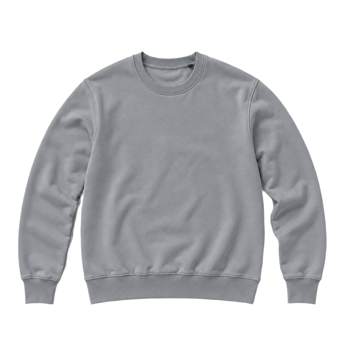Sweat BASE coupe regular, coloris gris, vue de face