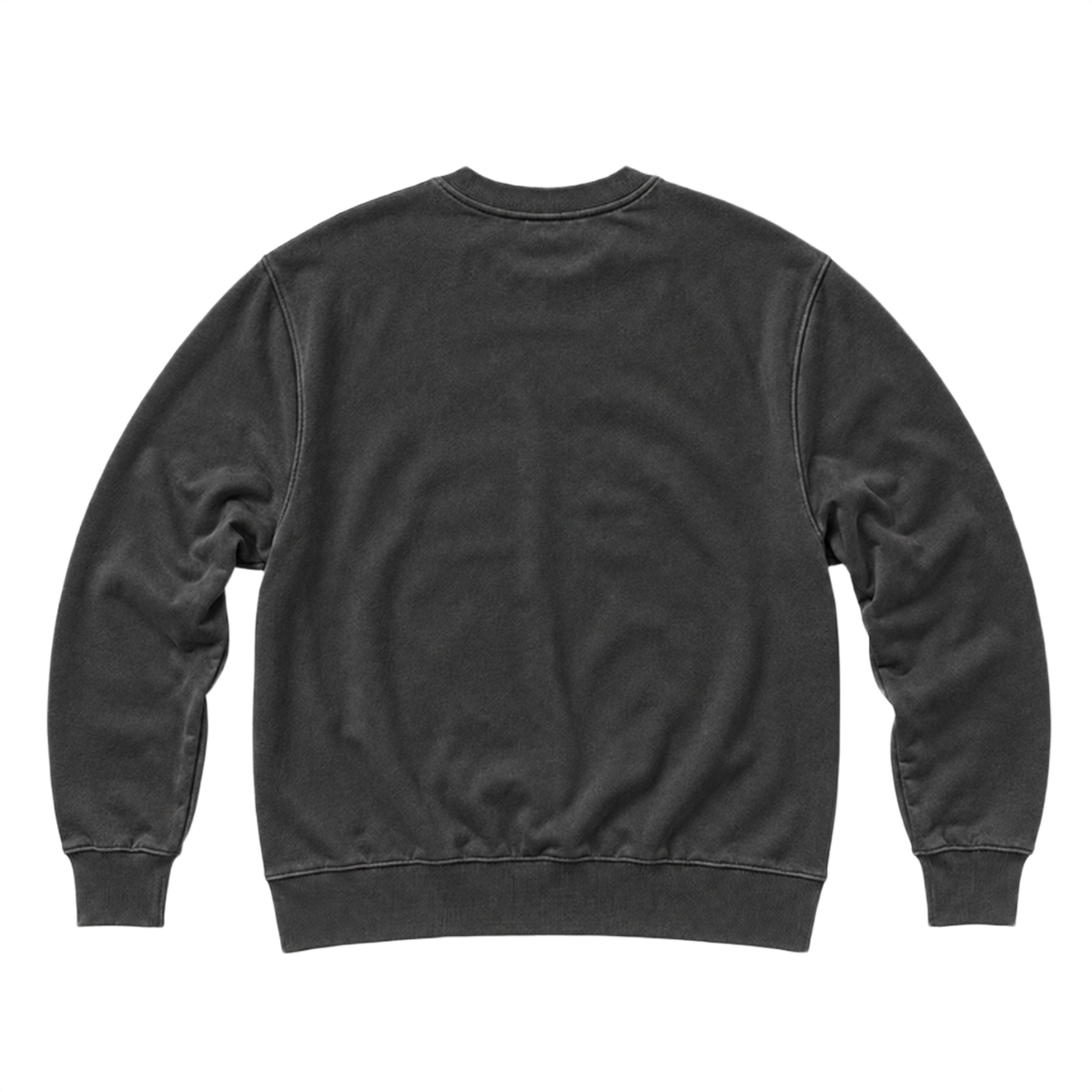 Sweat BASE coupe regular, coloris gris fonce, vue de dos