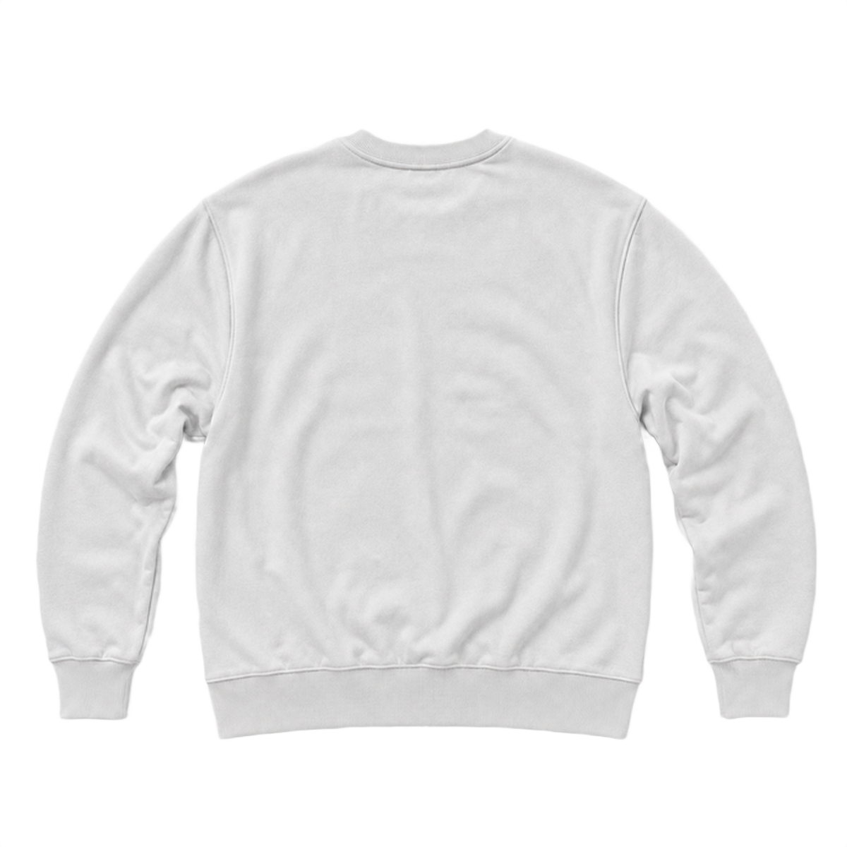 Sweat BASE coupe regular, coloris gris froid, vue de dos