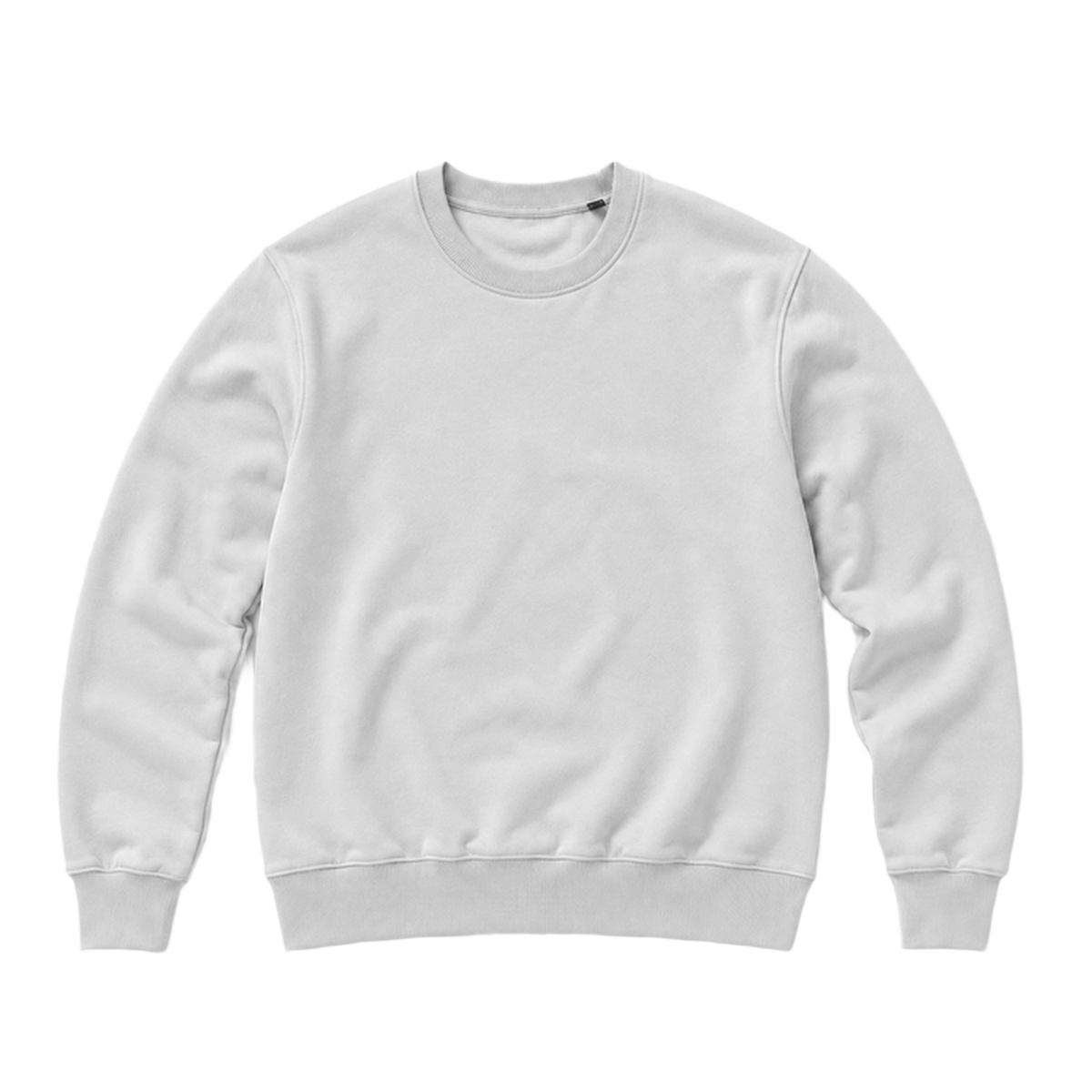 Sweat BASE coupe regular, coloris gris froid, vue de face