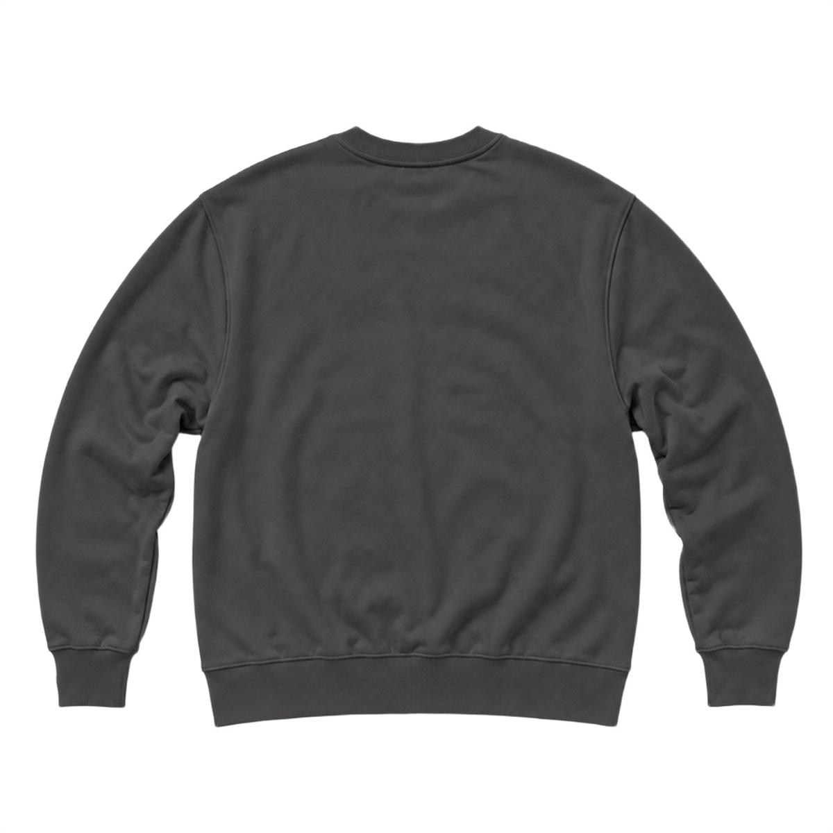 Sweat BASE coupe regular, coloris gris profond, vue de dos