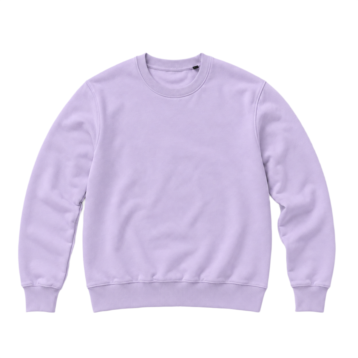 Sweat BASE coupe regular, coloris lavande, vue de face