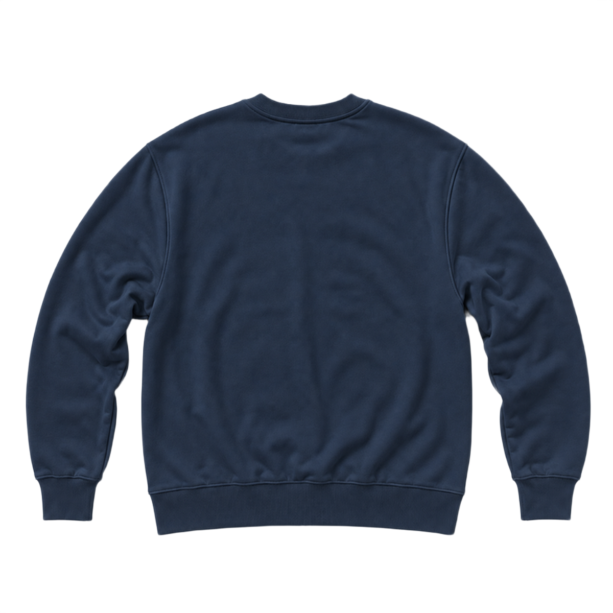 Sweat BASE coupe regular, coloris marine profond, vue de dos