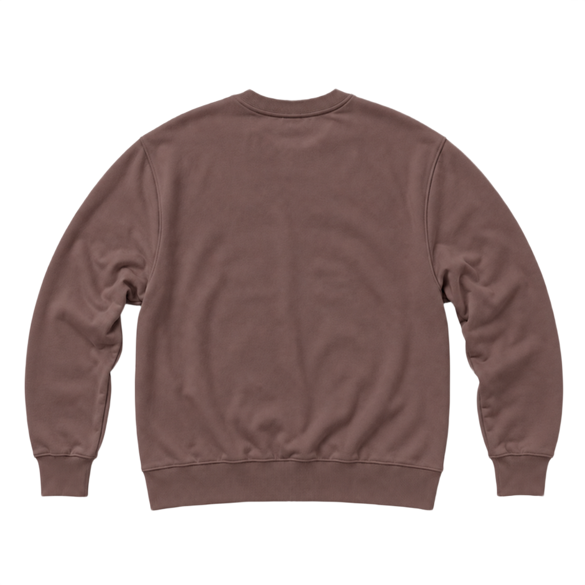 Sweat BASE coupe regular, coloris marron, vue de dos