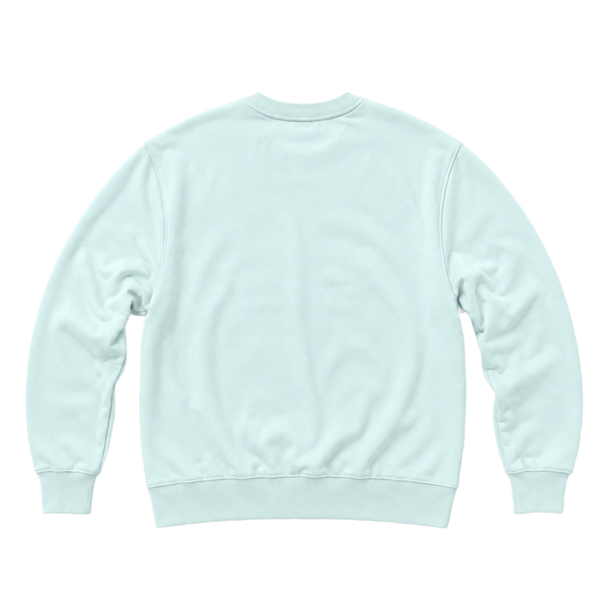 Sweat BASE coupe regular, coloris menthe, vue de dos