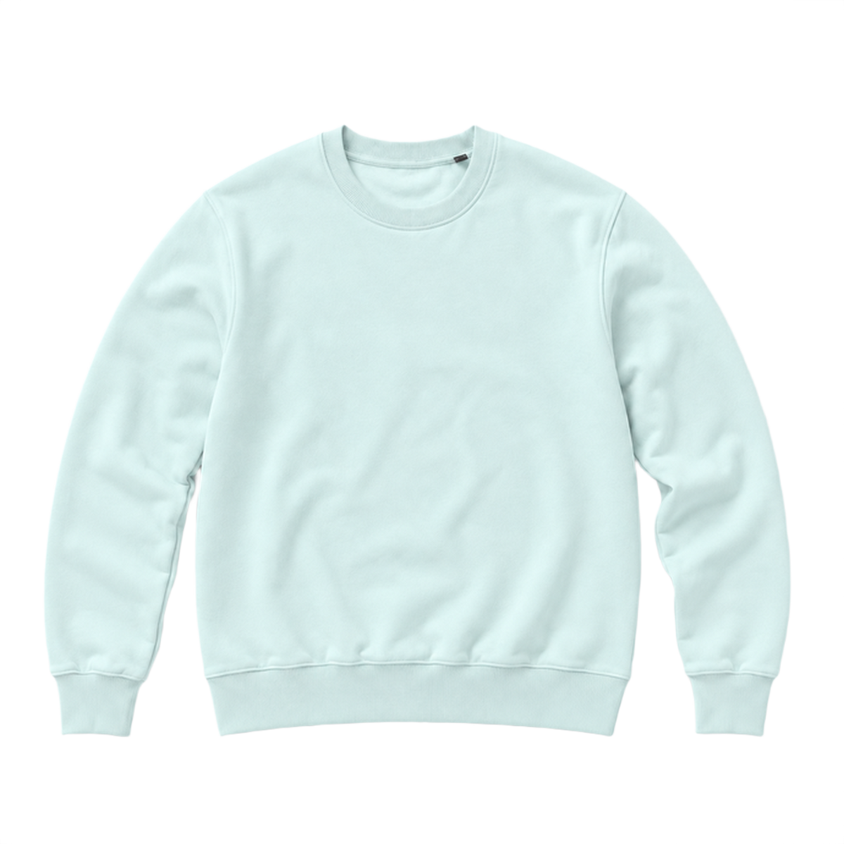 Sweat BASE coupe regular, coloris menthe, vue de face