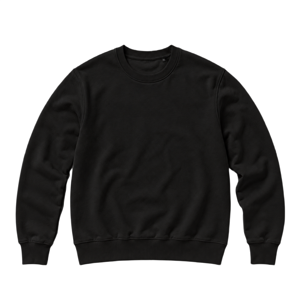 Sweat BASE coupe regular, coloris noir, vue de face