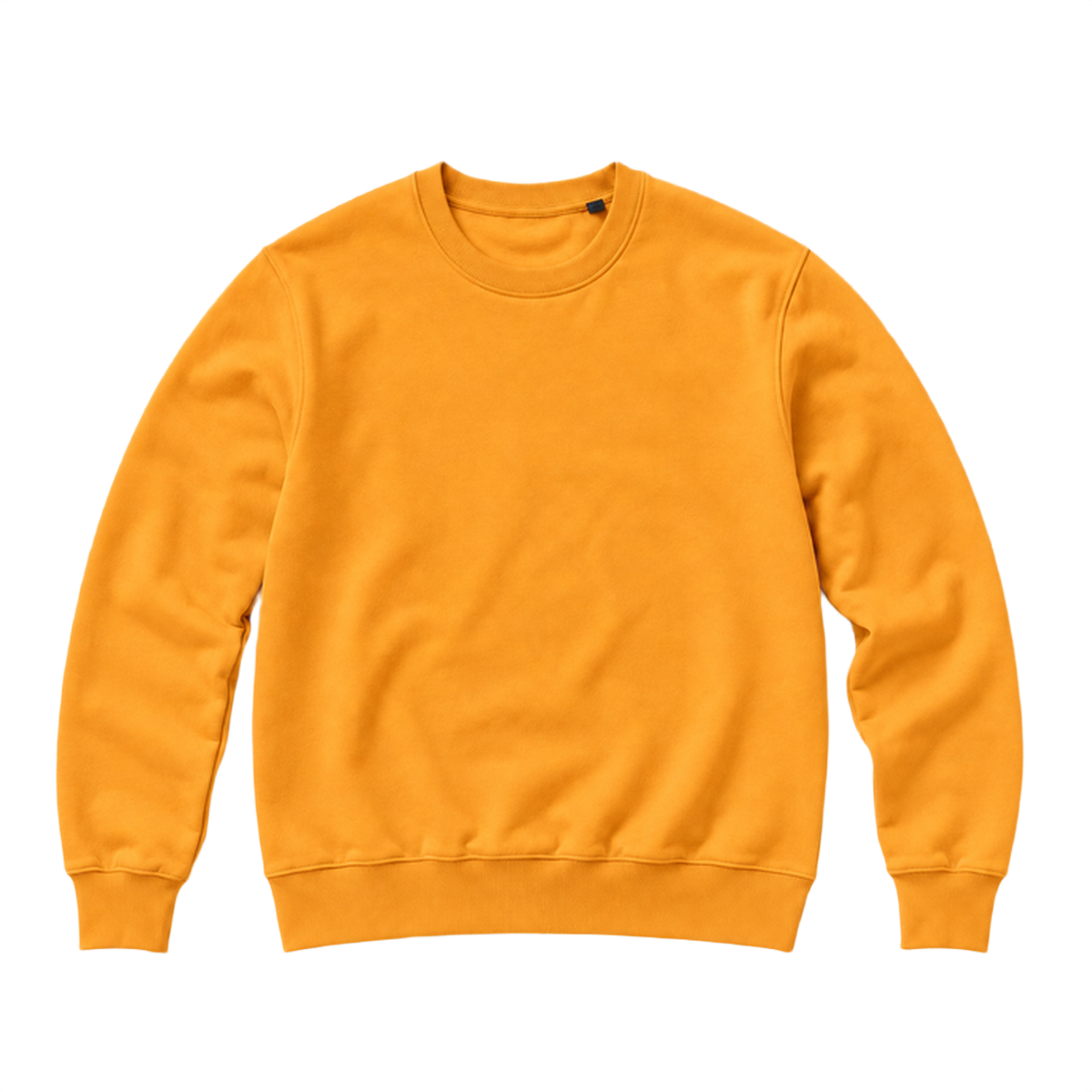 Sweat BASE coupe regular, coloris orange, vue de face