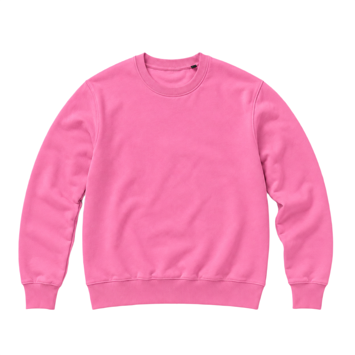 Sweat BASE coupe regular, coloris rose, vue de face