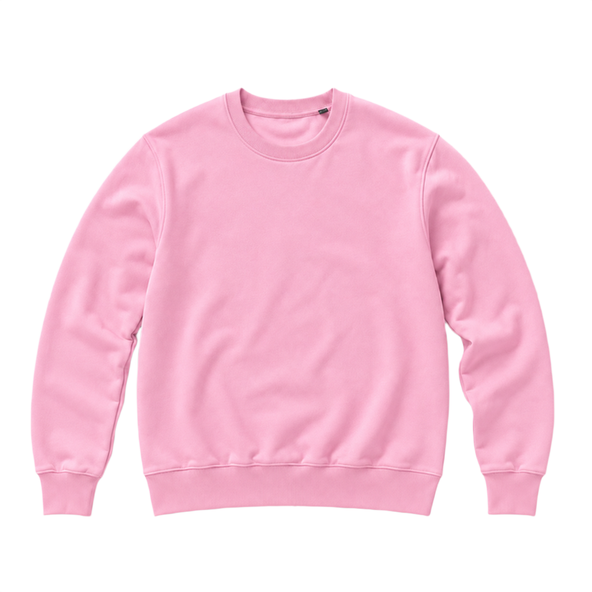 Sweat BASE coupe regular, coloris rose clair, vue de face