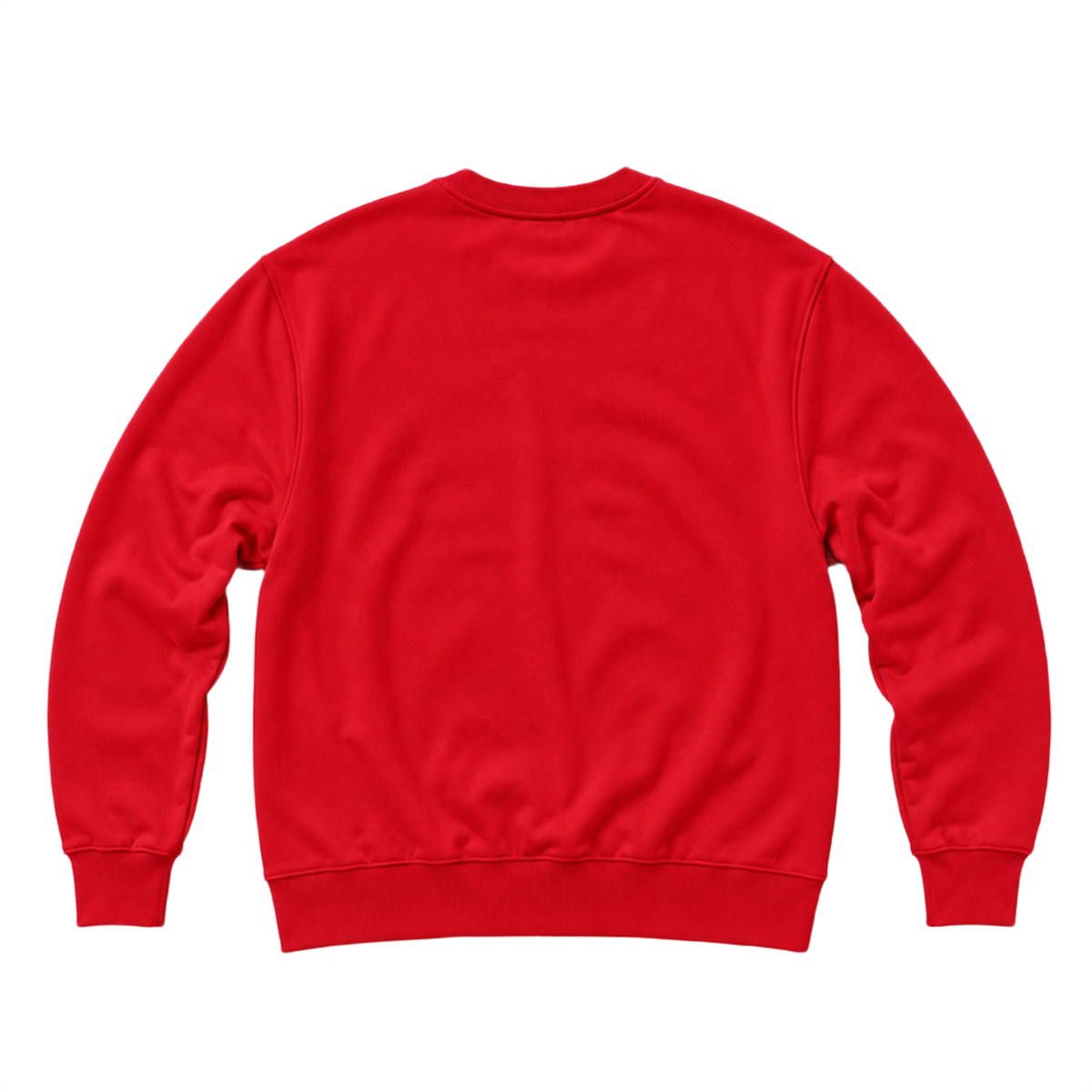 Sweat BASE coupe regular, coloris rouge, vue de dos