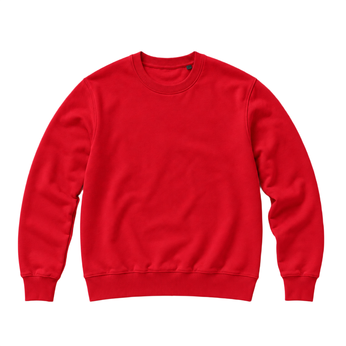 Sweat BASE coupe regular, coloris rouge, vue de face