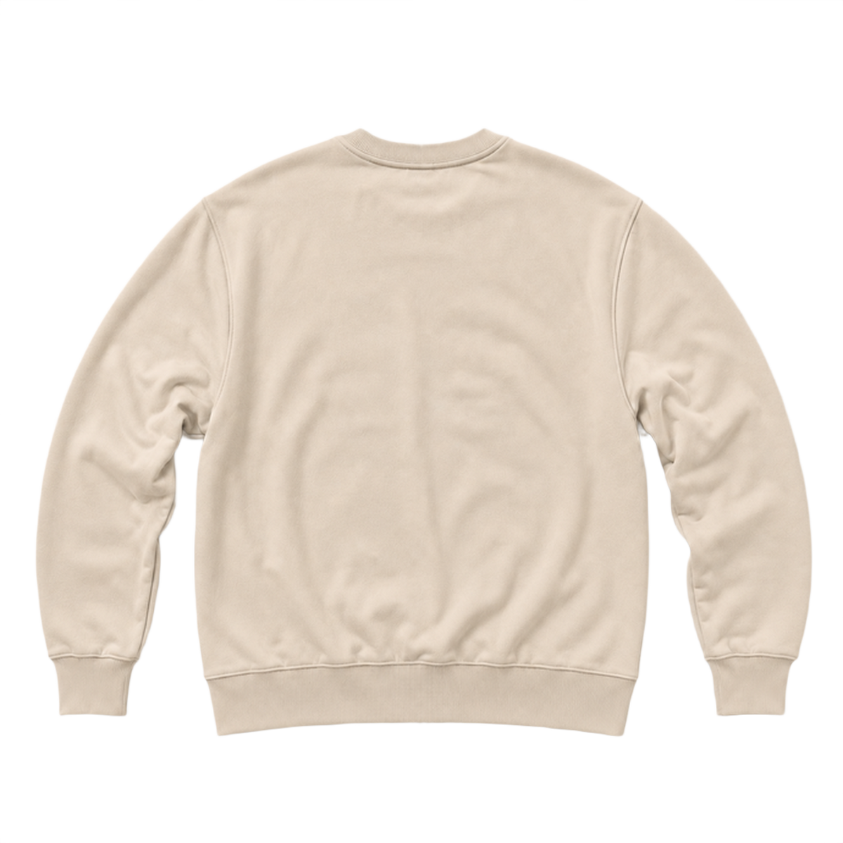 Sweat BASE coupe regular, coloris sable, vue de dos