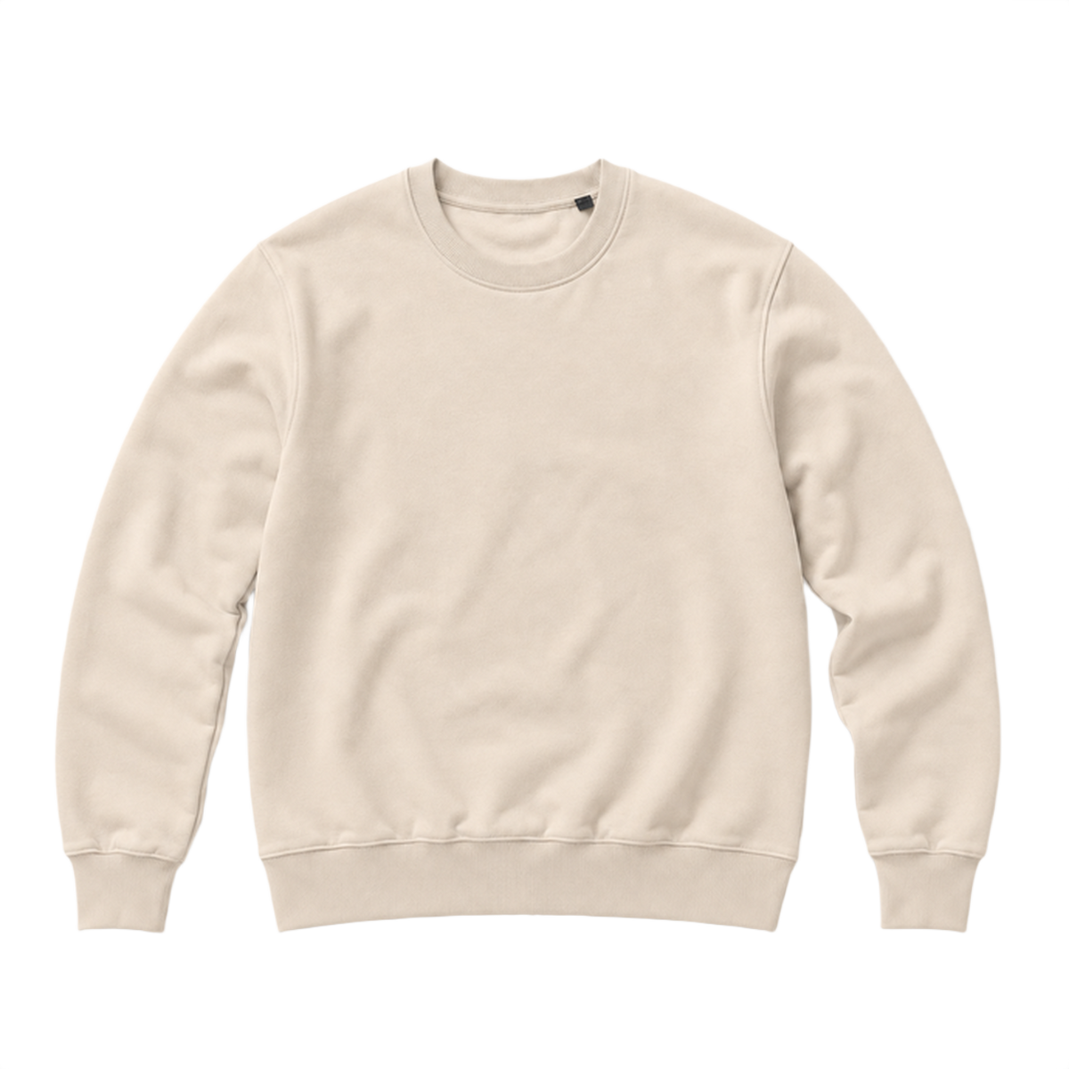 Sweat BASE coupe regular, coloris sable, vue de face