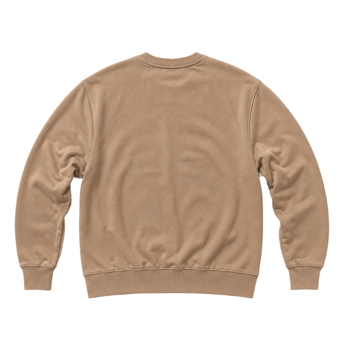 Sweat BASE coupe regular, coloris taupe, vue de dos