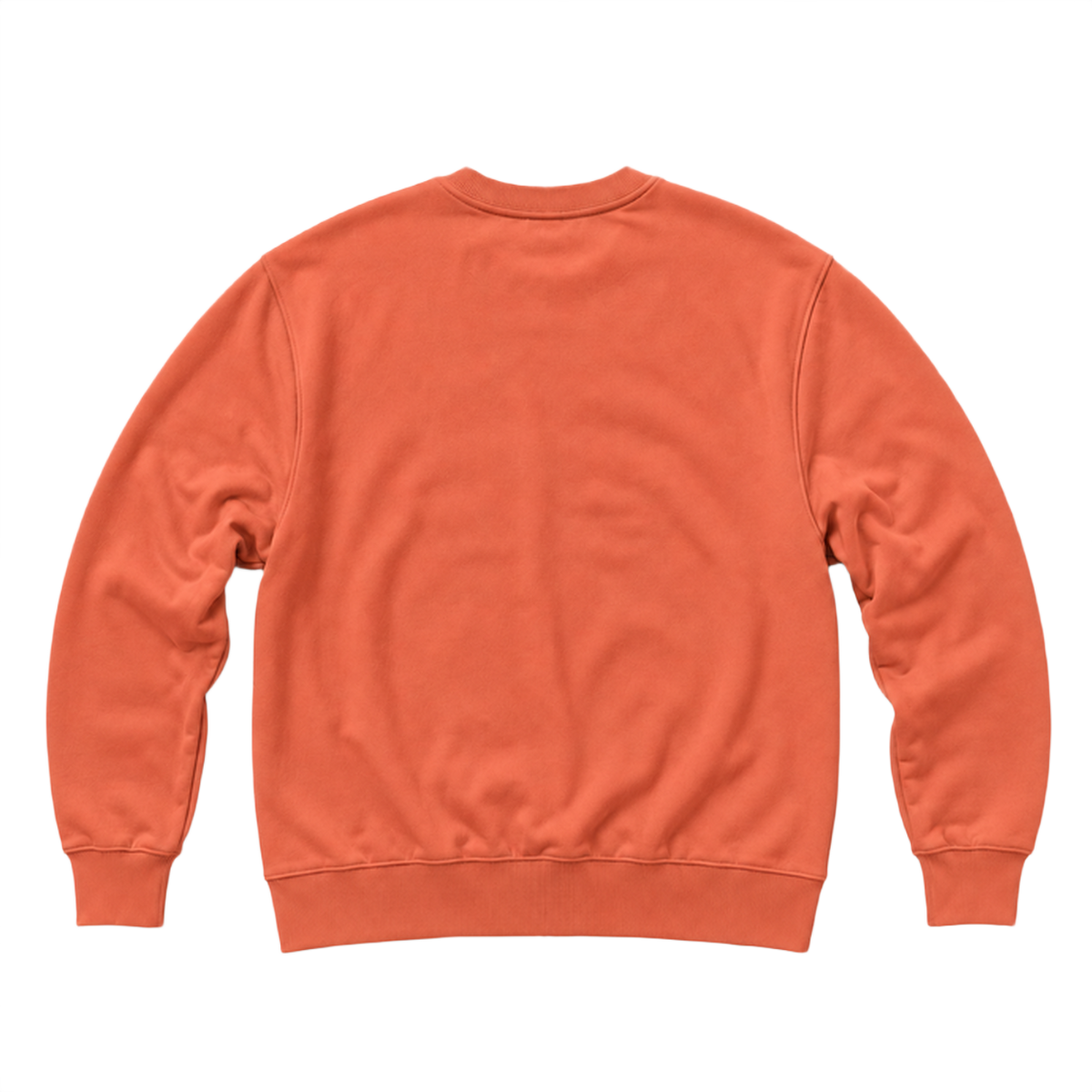 Sweat BASE coupe regular, coloris terracotta, vue de dos