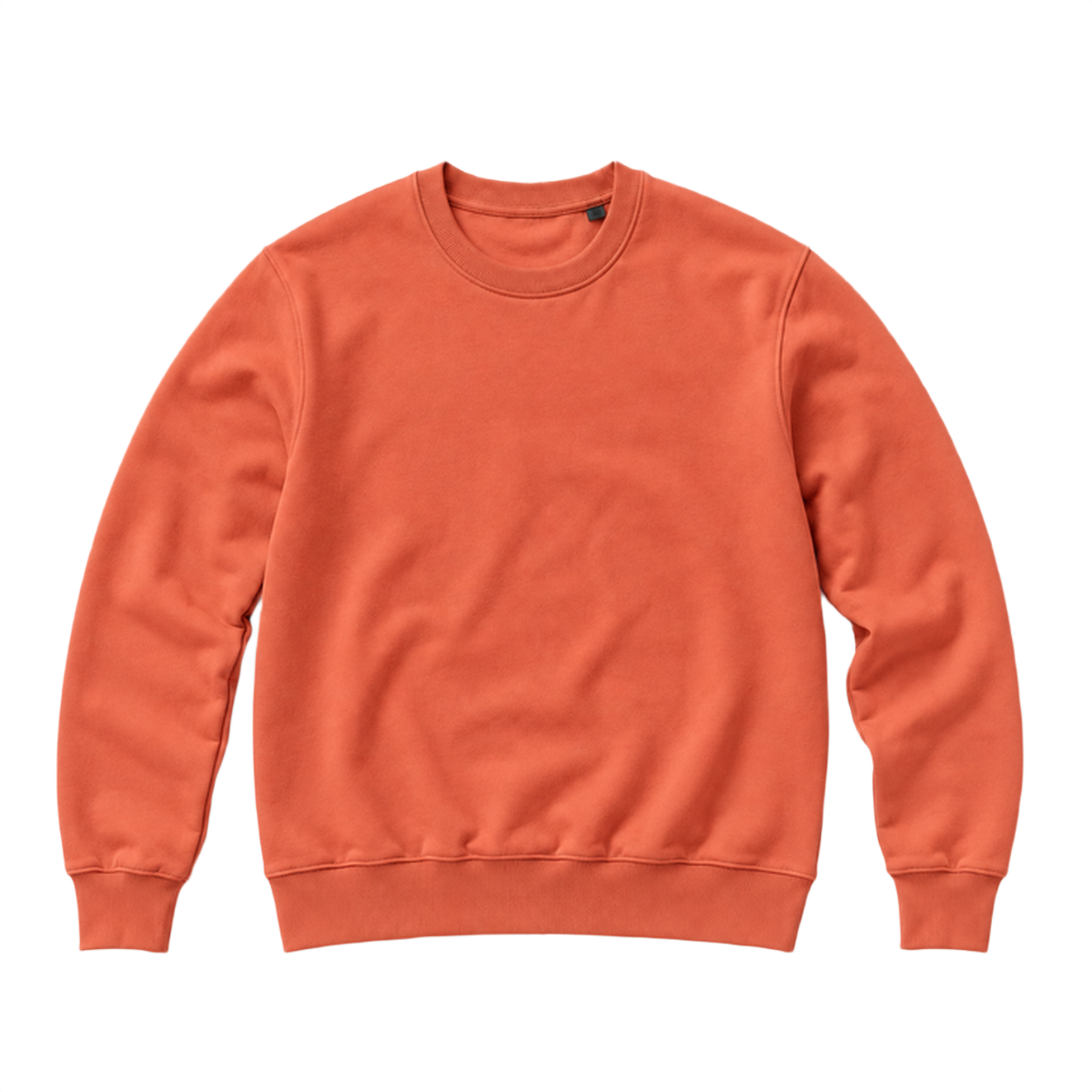 Sweat BASE coupe regular, coloris terracotta, vue de face