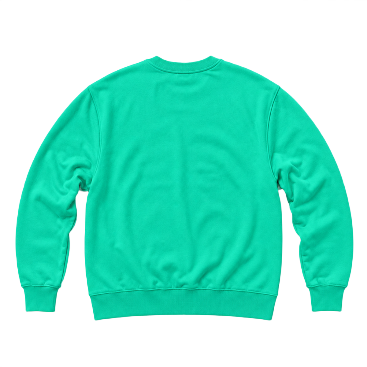 Sweat BASE coupe regular, coloris vert, vue de dos