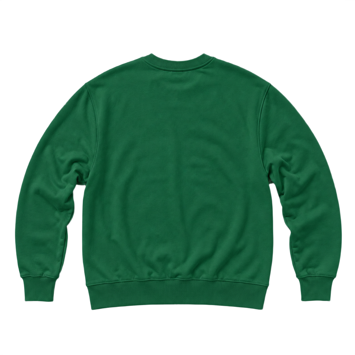 Sweat BASE coupe regular, coloris vert fonce, vue de dos