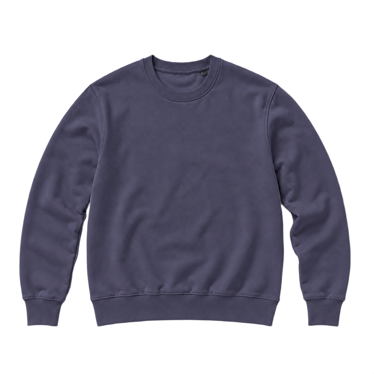 Sweat BASE coupe regular, coloris violet fonce, vue de face