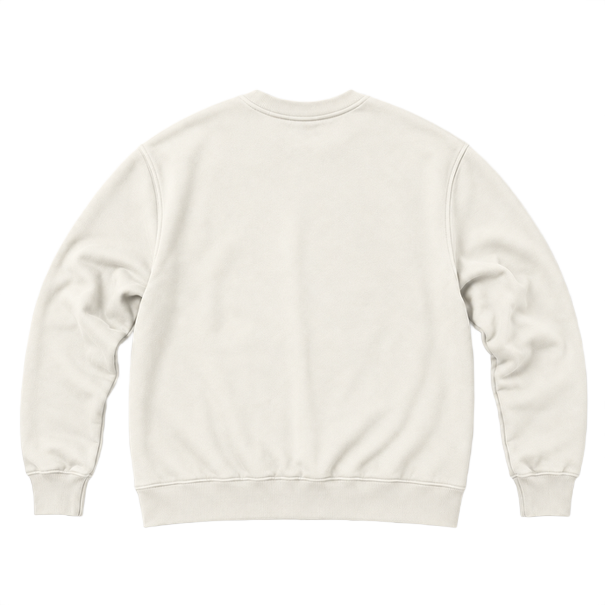 Sweat ROVE coupe relaxed, coloris blanc casse, vue de dos