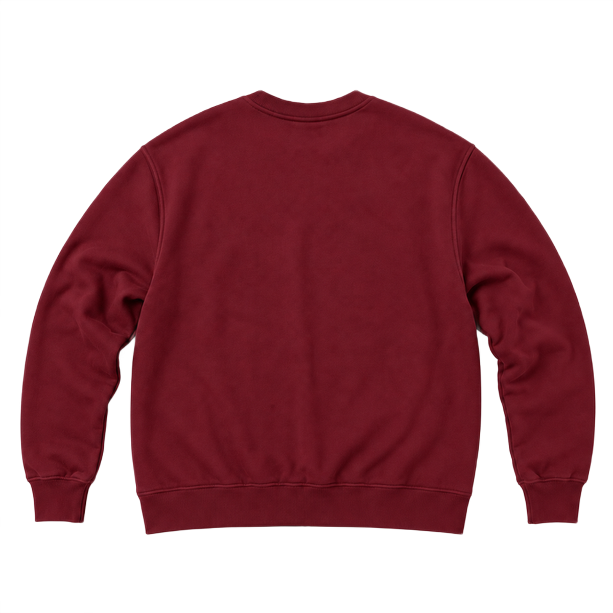 Sweat ROVE coupe relaxed, coloris bordeaux, vue de dos