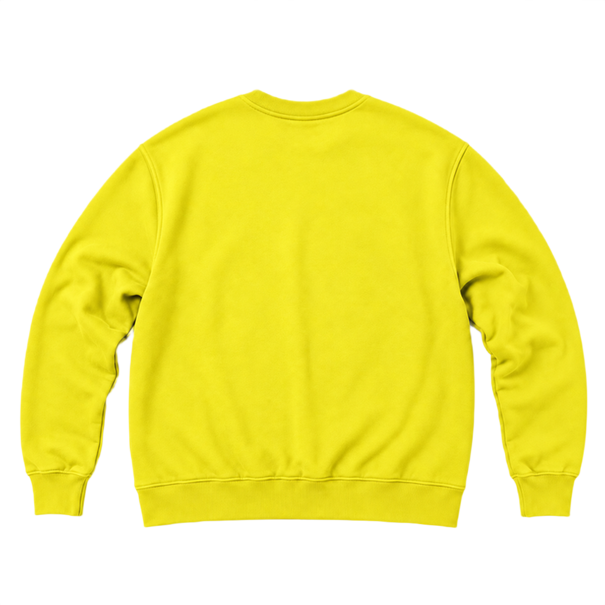 Sweat ROVE coupe relaxed, coloris jaune, vue de dos
