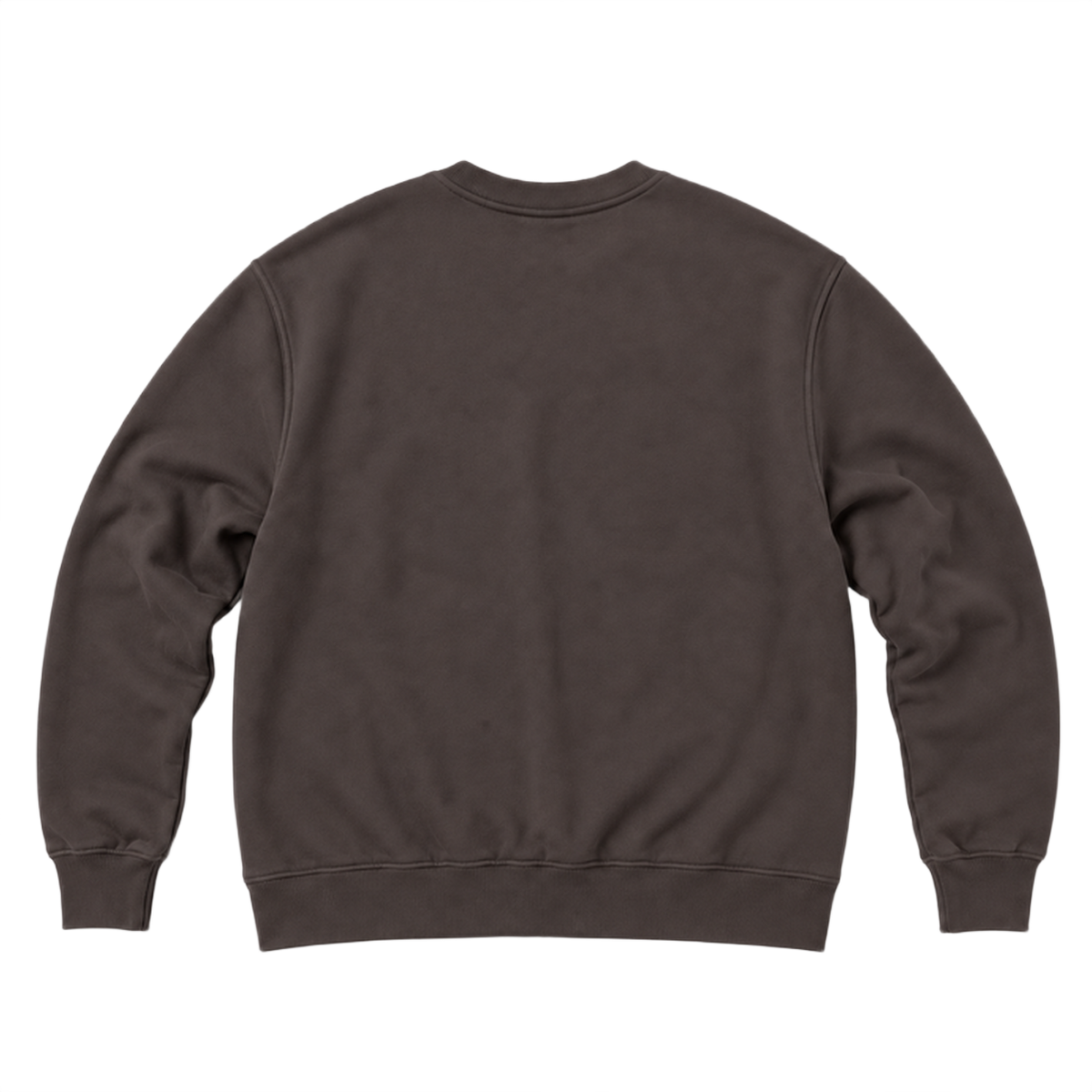 Sweat ROVE coupe relaxed, coloris marron fonce, vue de dos