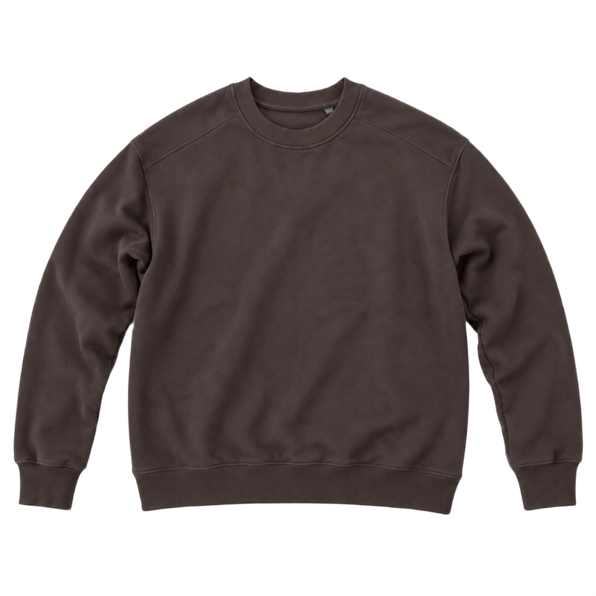 Sweat ROVE coupe relaxed, coloris marron fonce, vue de face