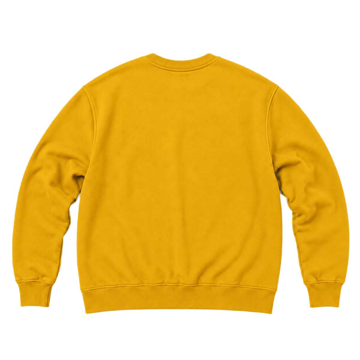 Sweat ROVE coupe relaxed, coloris moutarde, vue de dos