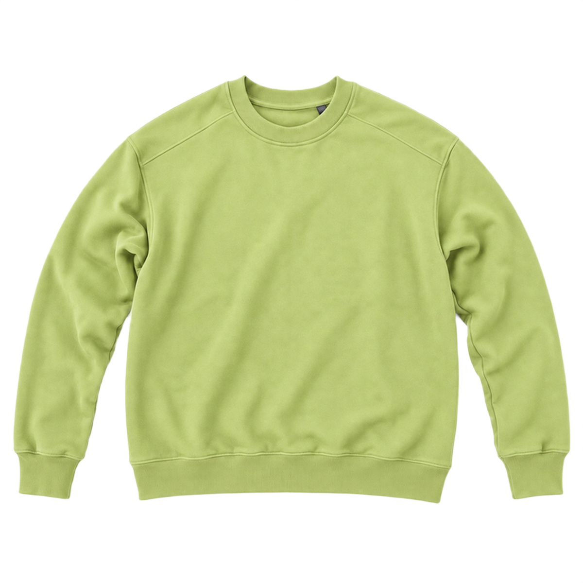 Sweat ROVE coupe relaxed, coloris pistache, vue de face