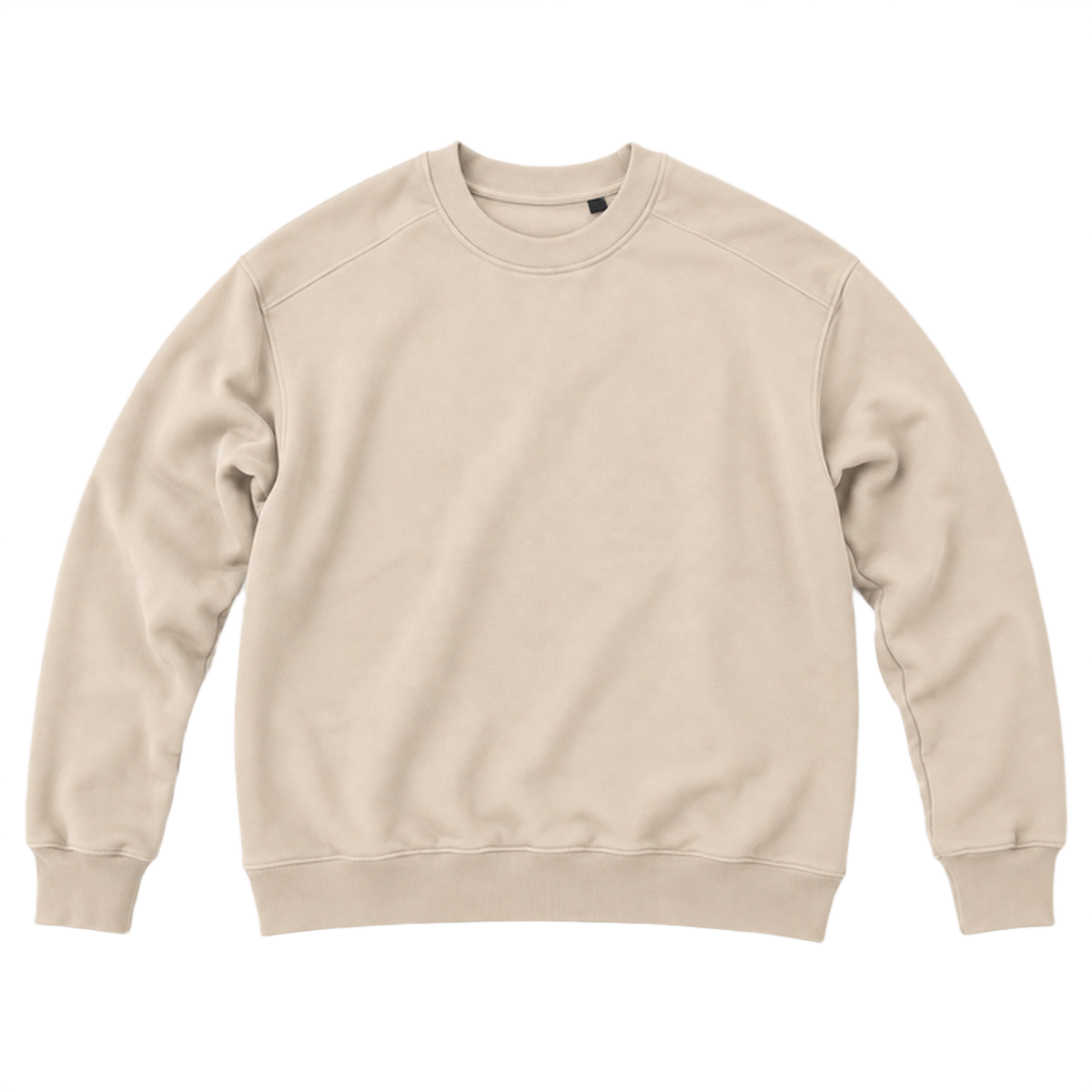 Sweat ROVE coupe relaxed, coloris sable, vue de face