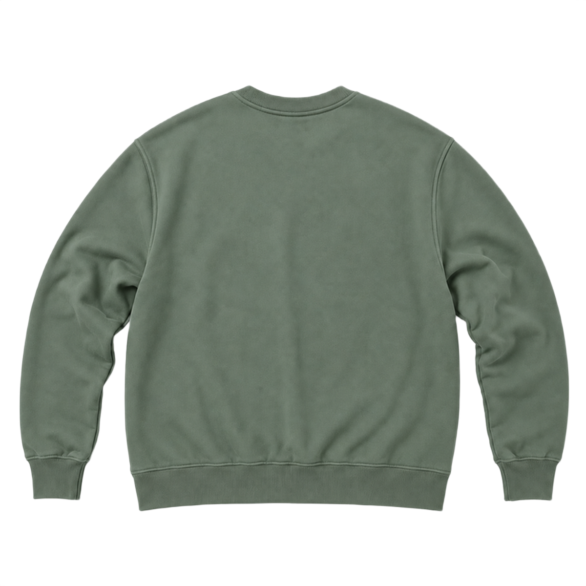 Sweat ROVE coupe relaxed, coloris sauge, vue de dos