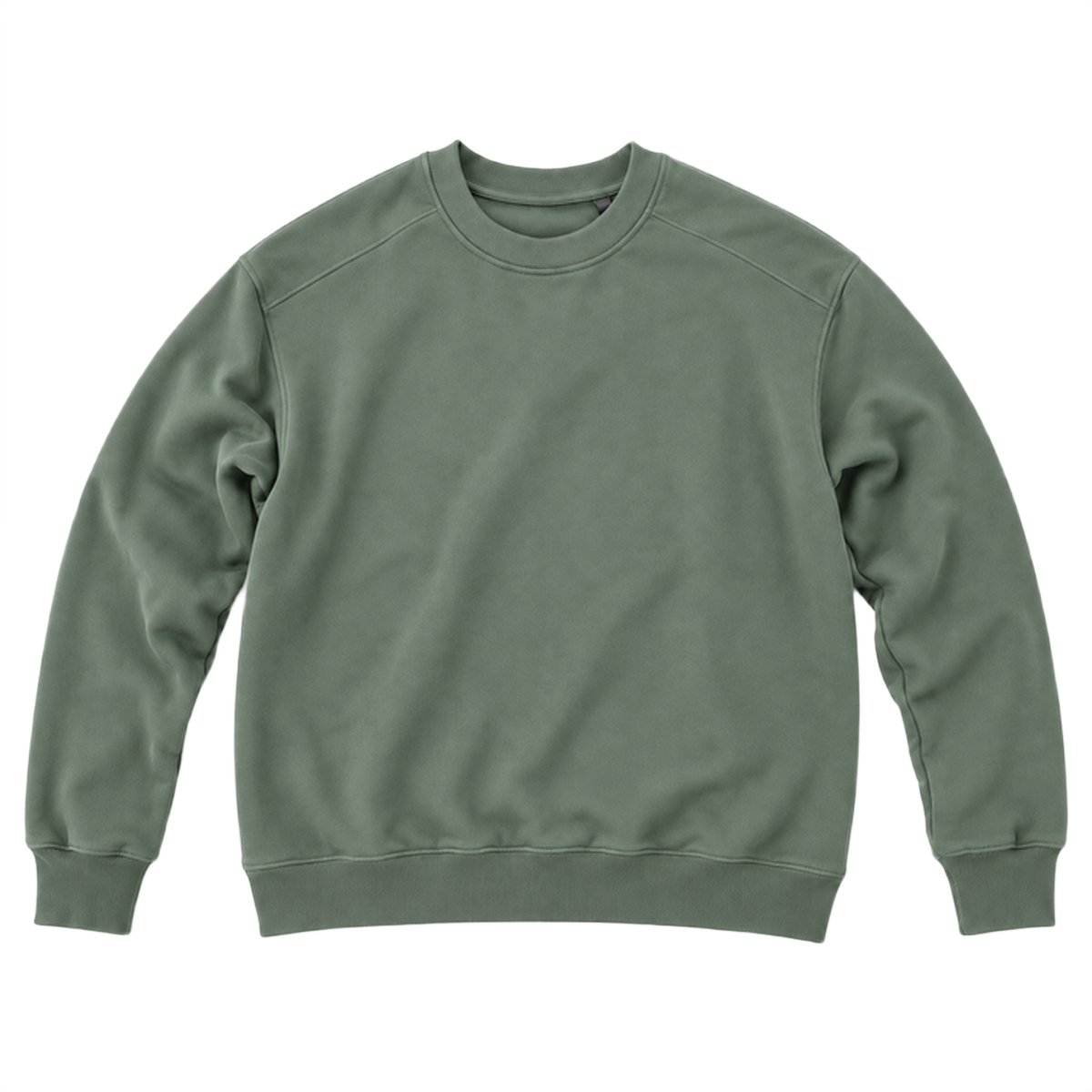 Sweat ROVE coupe relaxed, coloris sauge, vue de face