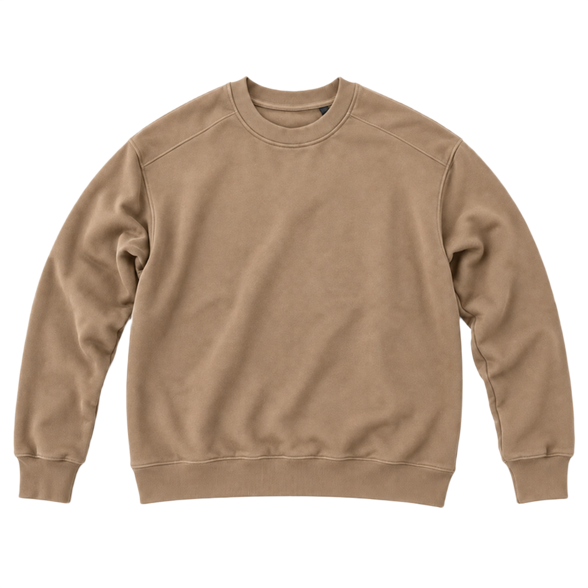Sweat ROVE coupe relaxed, coloris taupe, vue de face