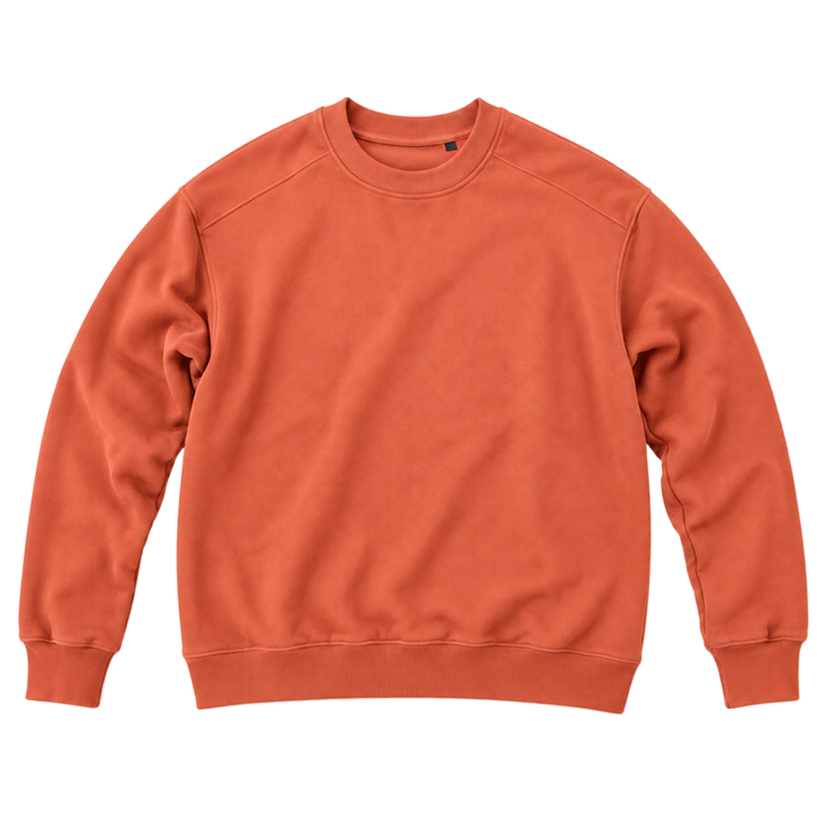 Sweat ROVE coupe relaxed, coloris terracotta, vue de face