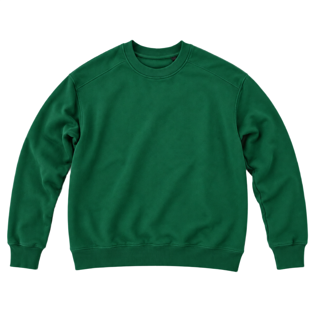 Sweat ROVE coupe relaxed, coloris vert fonce, vue de face
