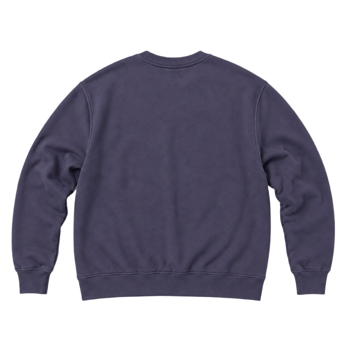 Sweat ROVE coupe relaxed, coloris violet fonce, vue de dos